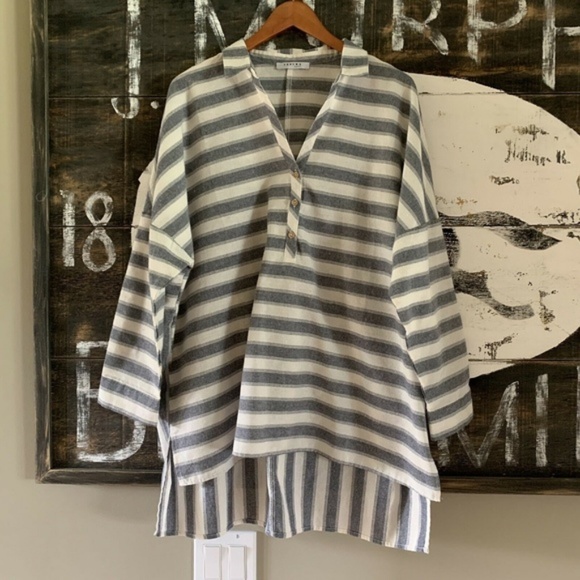 Plus Size | Boho Striped Tunic Blouse - Picture 4 of 7